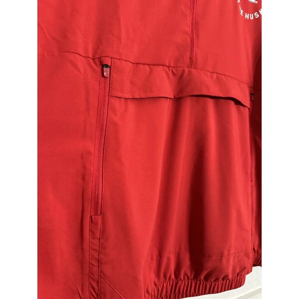 Adidas Nebraska Huskers AEROREADY Players Sideline half-zip jacket XL